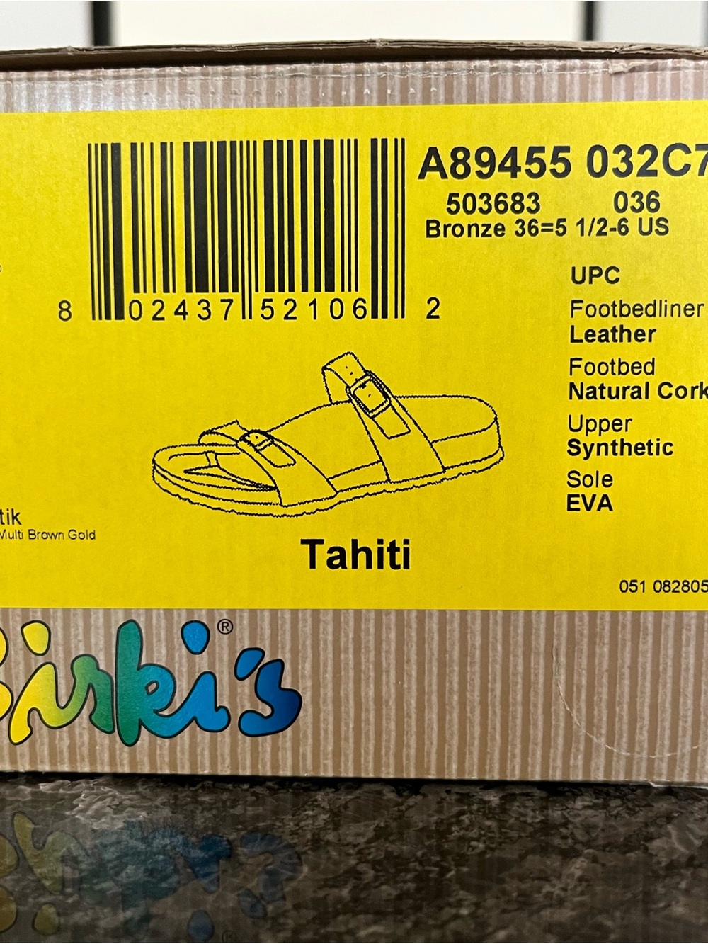 Birkenstock Tahiti Bronze Sandals